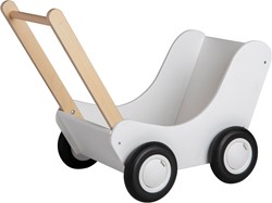 Van Dijk Cochecito de muñecas blanco (desmontado) (Calidad de cuidado infantil)