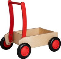 Van Dijk Toys andador de madera a partir de 1 año - Natural - Rojo (Calidad de cuidado infantil)-2