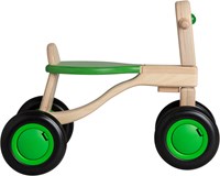 Van Dijk Toys bicicleta de equilibrio de madera de abedul a partir de 1 año - Verde (Calidad de cuidado infantil)-3