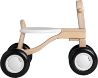 Van Dijk Toys bicicleta de equilibrio de contrachapado de abedul - Blanco (Calidad de cuidado infantil)-3