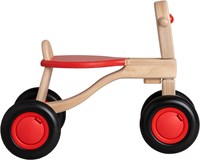 Van Dijk Toys bicicleta de equilibrio de madera de abedul a partir de 1 año - Rojo (Calidad de cuidado infantil)-3