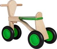 Van Dijk Toys bicicleta de equilibrio de madera de abedul a partir de 1 año - Verde (Calidad de cuidado infantil)-2