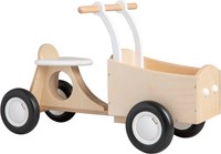 Van Dijk Toys bicicleta de carga para niños de madera para caminar desde 1 año - Blanco (Calidad de cuidado infantil)-2