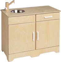 Van Dijk Toys cocina de juguete de madera / cocinita - Natural con blanco (Calidad de cuidado infantil)-2