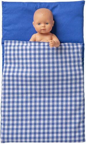 Van Dijk Toys Edredón - Azul y blanco a cuadros-3