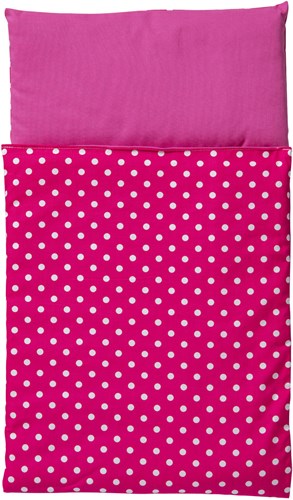 Van Dijk Toys Edredón - Rosa con lunares blancos