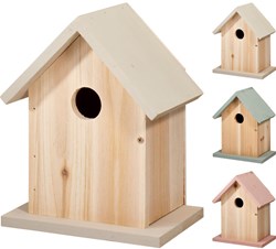 ProGarden casita para pájaros madera accesorio decorativo jardín 16x11x20cm