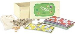 Vilac juego de bingo clásico juego familiar 76 piezas juego de azar
