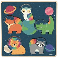 Vilac puzzle de madera animales del espacio Andy Westface juguete educativo