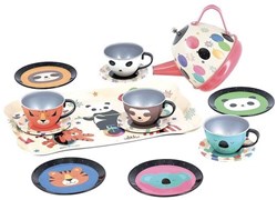 Vilac juego de té musical con ilustraciones de animales de circo
