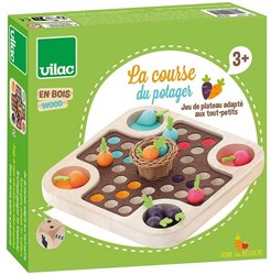 Vilac juguete juego de caballo y zanahorias día de cosecha juego de madera para niños