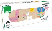Vilac puzzle de madera trío mamá bebé 6 piezas juguete educativo