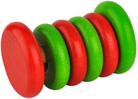 Voggenreiter VOG - Sonajero de madera Tac-Tac rojo/verde