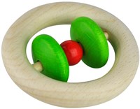 Voggenreiter VOG - Anillo de madera Roti rojo/verde