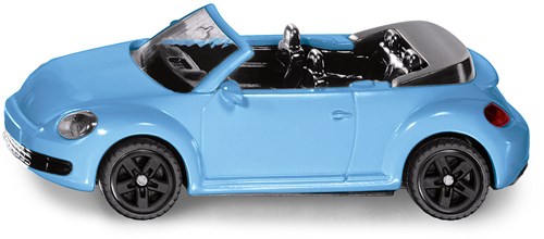 Siku VW The Beetle cabrio coche de juguete azul 1:50 con techo abierto