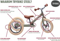 Trybike loopfiets 2 in 1 Steel - vintage groen
