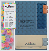Waff diario creativo set A5 azul brillante - cuaderno de silicona