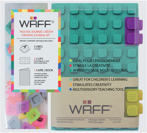 Waff set diario creativo - A6 verde brillante - cubierta de silicona