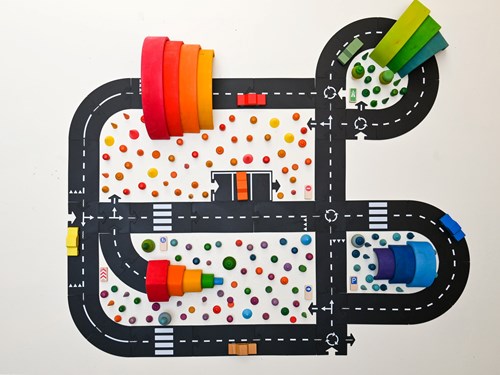 Waytoplay pista de carreras flexible King of the Road - 40 piezas juguete-3