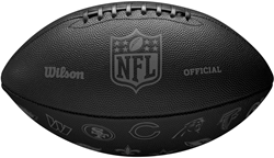 Wilson American Football NFL 32 Team Logo - Negro - Tamaño Oficial