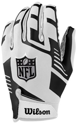 Wilson guantes NFL fútbol americano - Blanco/Negro - Talla única - Stretch Fit
