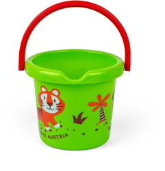 Gowi cubo 18cm verde - juguete de arena y agua para niños