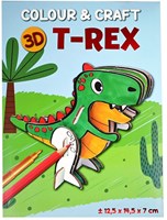 Wins Holland kit creativo 3D T-Rex para colorear y montar juguete