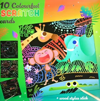 Wins Holland tarjetas para rascar jungle set - tarjetas creativas scratch art