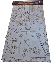 Wins Holland mantel para colorear Sinterklaas para niños 138x220 cm