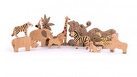 Bajo set de animales de la jungla juguete - juego educativo de cartón-2