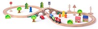 Woody tren de madera circuito en 8 40 piezas juguete magnético