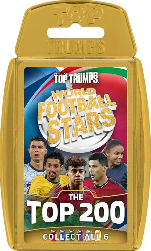 Winning Moves juego de fútbol Top Trumps World Football Stars cartas