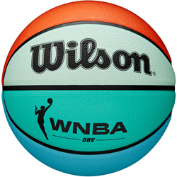 Wilson baloncesto WNBA DRV Bright talla 6 balón exterior azul naranja