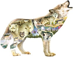 SunsOut puzzle piezas XXL - Meadow Wolf - Greg Giordano - 750 piezas
