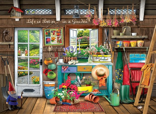 SunsOut puzzle piezas XXL - Life is Better in a Garden - 500 piezas