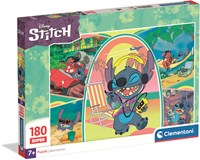 Clementoni puzzle Stitch 180 piezas - Rompecabezas Disney para niños-2
