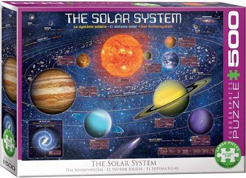 Eurographics puzzle Sistema Solar XXL - 500 piezas XL - juguete educativo-2