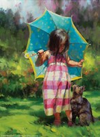 SunsOut puzzle piezas XXL - The Teal Umbrella - 500 piezas