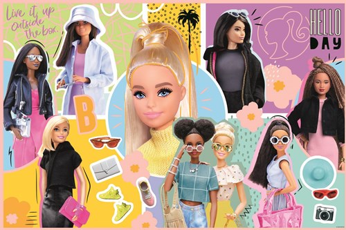 Trefl puzzle Barbie - 300 piezas - rompecabezas de juguete Mattel