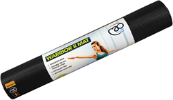 Fitness-Mad esterilla de yoga Warrior II 4mm negra 183cm x 61cm antideslizante