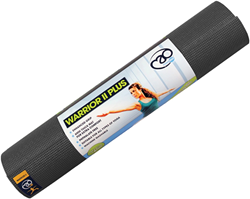 Fitness-Mad esterilla de yoga Warrior II Plus 6mm grafito antideslizante confort
