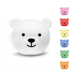 Zazu luz nocturna Bor el oso multicolor LED habitación infantil USB