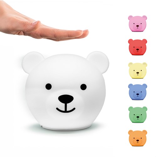 Zazu luz nocturna Bor el oso multicolor LED habitación infantil USB-2