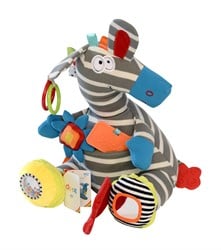 Dolce Toys Peluche de actividad clásico cebra Zeddy - 25 cm