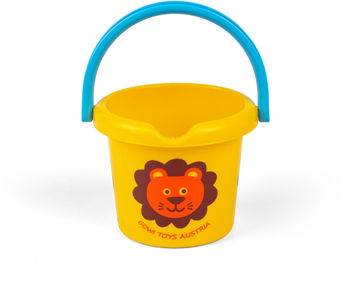 Gowi cubo de juguete - animal del zoo león - 16cm amarillo